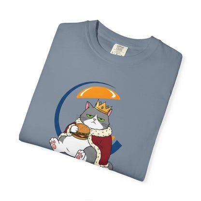 Purrger King Parody T-Shirt  'Have It Your Meow' Cat Royalty Graphic Tee