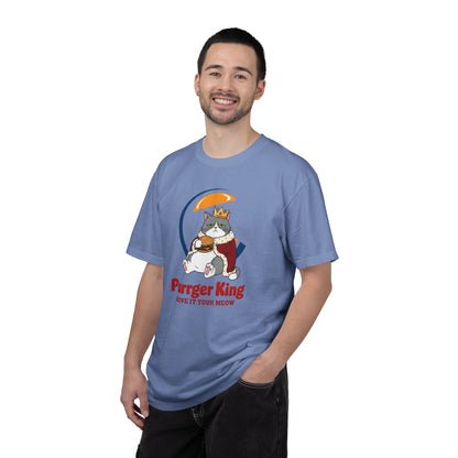 Purrger King Parody T-Shirt  'Have It Your Meow' Cat Royalty Graphic Tee