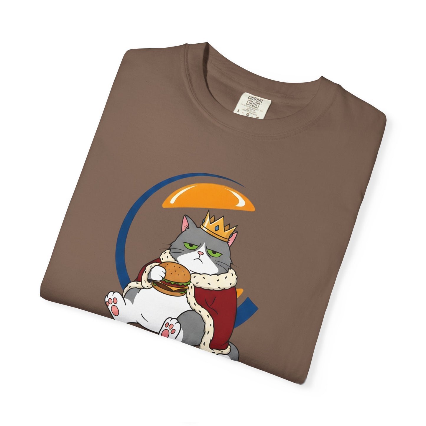 Purrger King Parody T-Shirt  'Have It Your Meow' Cat Royalty Graphic Tee