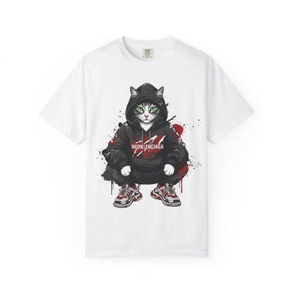 Meowlenciaga Cat Graphic T-Shirt | Streetwear Hoodie Cat Illustration