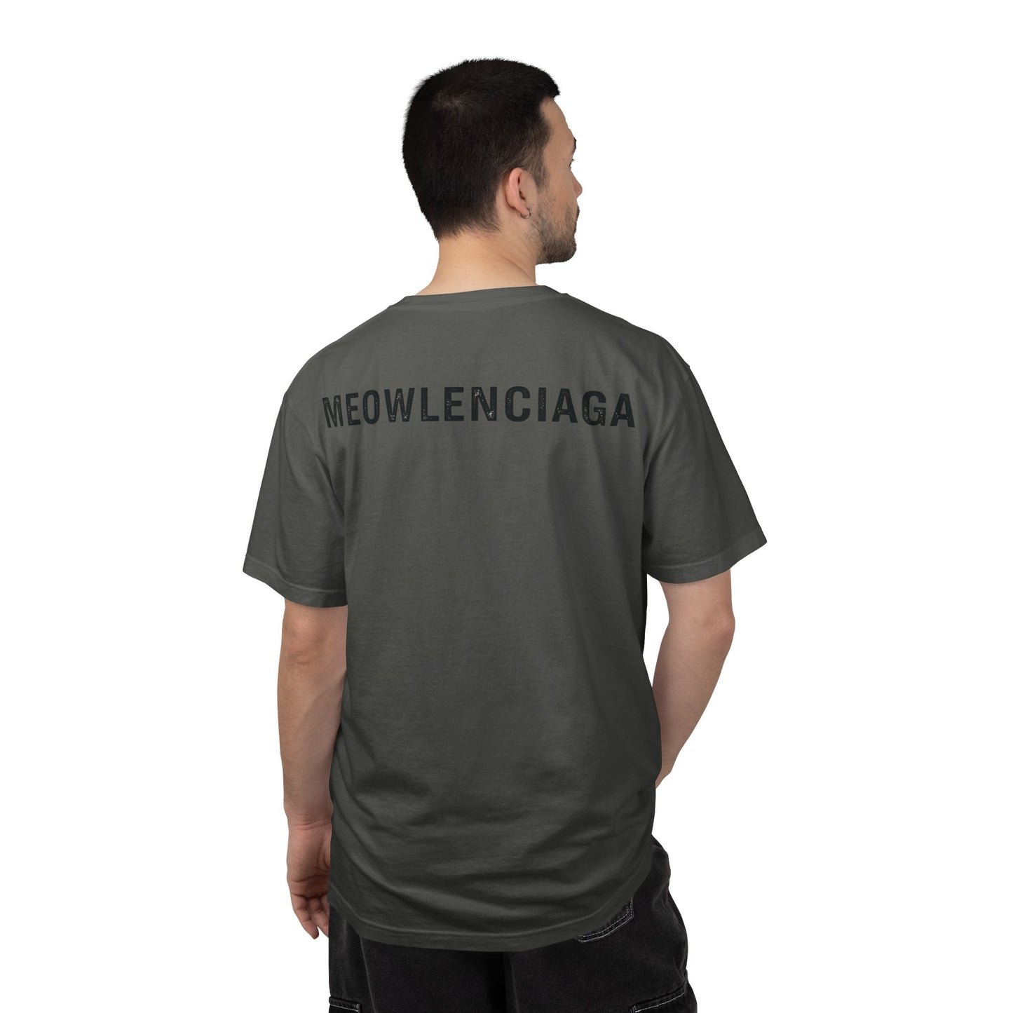 Meowlenciaga Cat Graphic T-Shirt | Streetwear Hoodie Cat Illustration