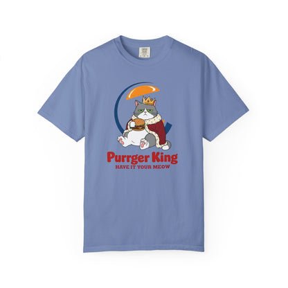 Purrger King Parody T-Shirt  'Have It Your Meow' Cat Royalty Graphic Tee
