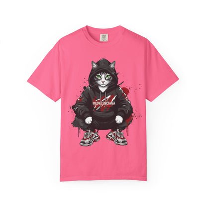 Meowlenciaga Cat Graphic T-Shirt | Streetwear Hoodie Cat Illustration