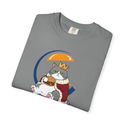 Purrger King Parody T-Shirt  'Have It Your Meow' Cat Royalty Graphic Tee