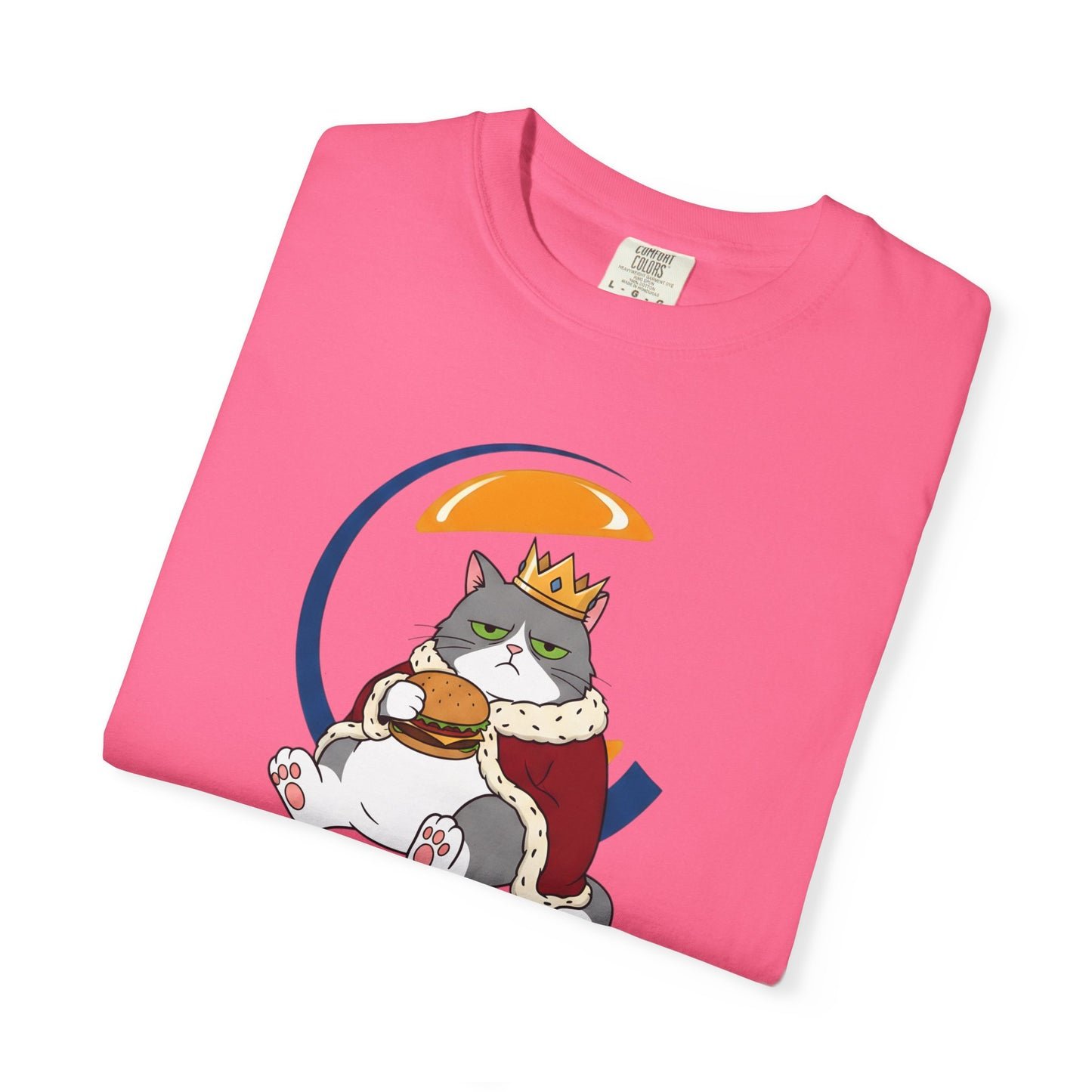 Purrger King Parody T-Shirt  'Have It Your Meow' Cat Royalty Graphic Tee
