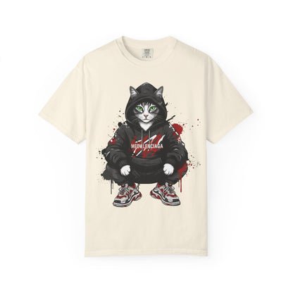 Meowlenciaga Cat Graphic T-Shirt | Streetwear Hoodie Cat Illustration