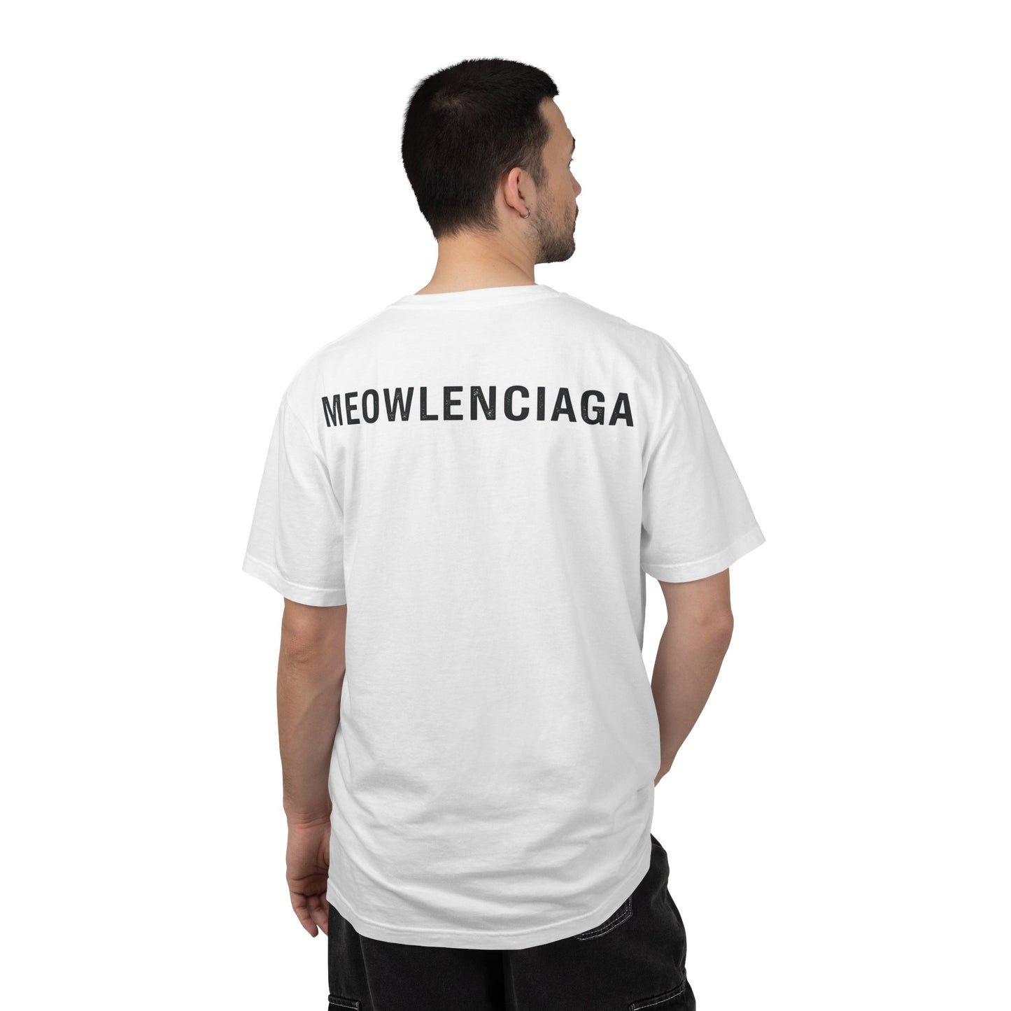 Meowlenciaga Cat Graphic T-Shirt | Streetwear Hoodie Cat Illustration
