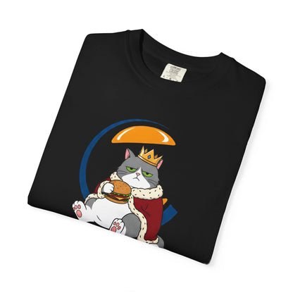 Purrger King Parody T-Shirt  'Have It Your Meow' Cat Royalty Graphic Tee