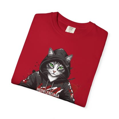 Meowlenciaga Cat Graphic T-Shirt | Streetwear Hoodie Cat Illustration