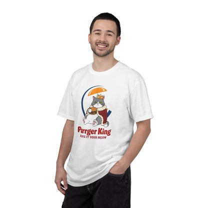 Purrger King Parody T-Shirt  'Have It Your Meow' Cat Royalty Graphic Tee