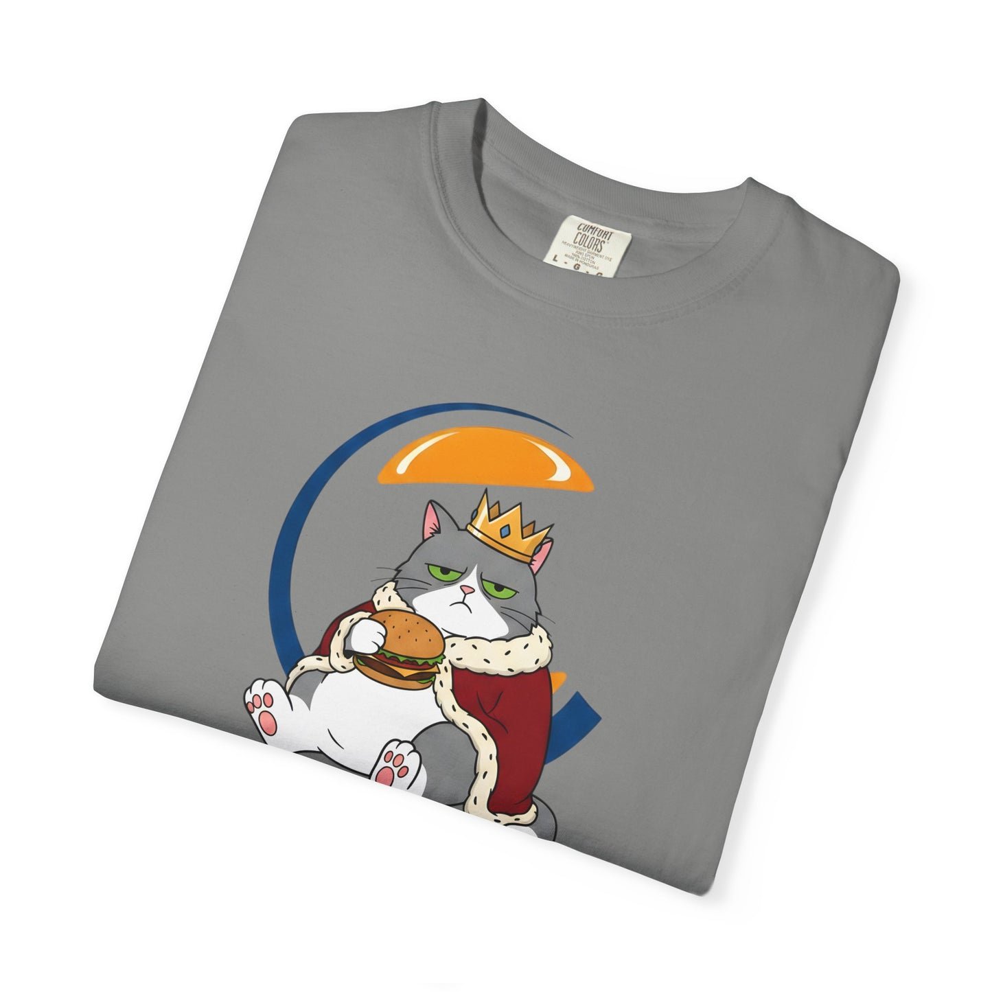 Purrger King Parody T-Shirt  'Have It Your Meow' Cat Royalty Graphic Tee