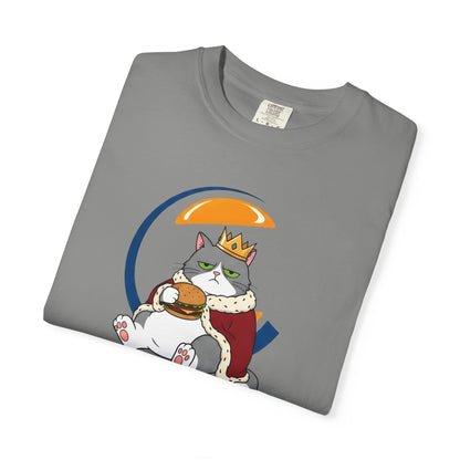 Purrger King Parody T-Shirt  'Have It Your Meow' Cat Royalty Graphic Tee